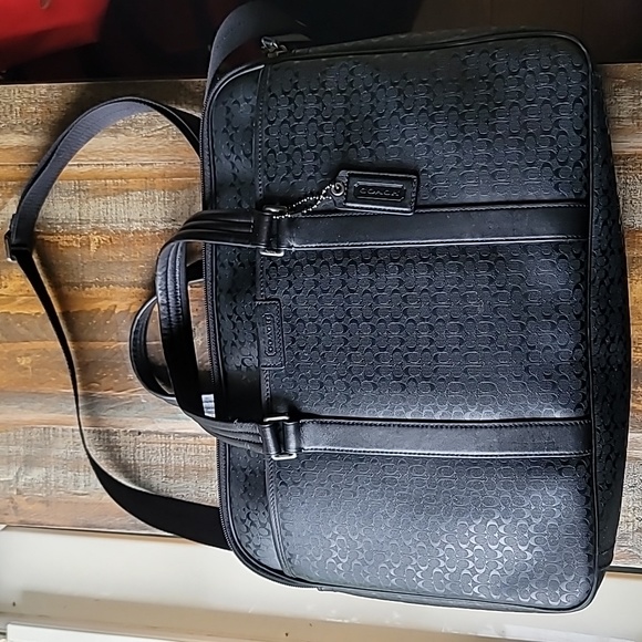 Coach Other - Coach Heritage Signature Embossed PVC Commuter